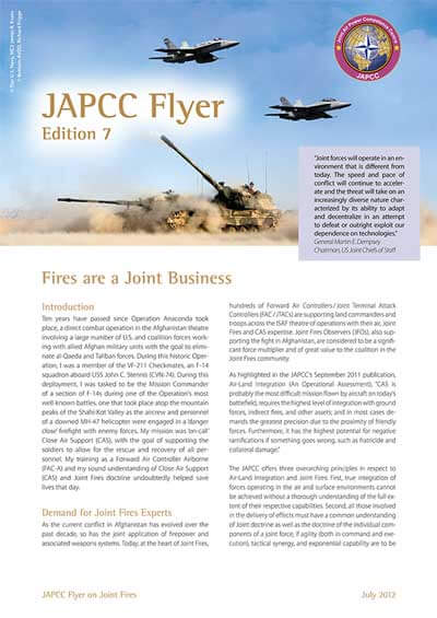 Fires Are A Joint Business - Joint Air Power Competence Centre